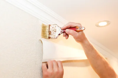 Pose de papier peint au Luhier — revêtements muraux et toiles de verre